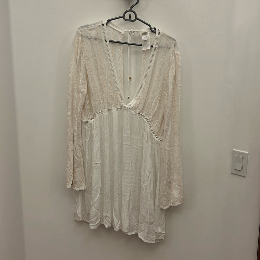 L space boho chic mini dress (long sleeve)